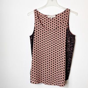 LOFT Polka Dot Tank Top